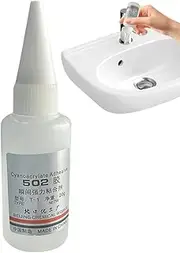502 Super Glue - Transparent Instant Adhesive,Quick Drying Transparent Instant Bonding Glue for Metal Glass Ceramic Fabric Crafting