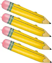 Large Pencil Balloons Giant Inflatable Pencil Toy for Classroom Decor Back to School Blow up Balloon Party Supplies