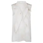 [sacai] Satin x Chiffon Pullover
