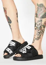 [Kappa] Black Authentic JPN Mitel Slides