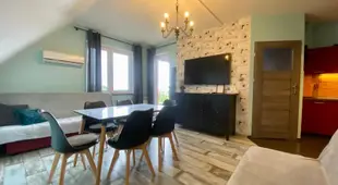 APARTAMENT FAMILIJNY KRYNICA MORSKA - 10 osob 2 poziomy 2 łazienki kuchnia