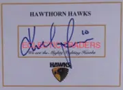 Karl Amon SIGNED Hawthorn Hawks Card. AFL Football! Watson Sicily Ginnivan