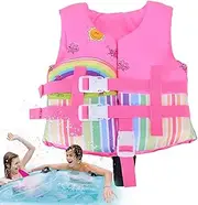 Life Vest for Toddler 1-2 - Secure Comfortable Baby Swim Float Snorkel Vests | Quick-Dry Swimming Training Equipment for Lakeside, Water Park, Backyard Pool, Training