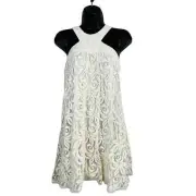 NEW! Marciano Halter Mini Dress Lace Shift Loose Fit - S