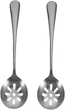 iplusmile 2pcs Stainless Steel Spoon Dinner Slotted Utensils Slotted Spoon Small Small Serving Utensils Kitchen Tools Stainless Steel Silver