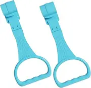 UTHCLO 2pcs Walking Assistant Fitness Stand Pull up Rings Walking Exercises Assistant Cot Hanging Rings Bed Ring Safety Stand Ring Sky-Blue Plastic