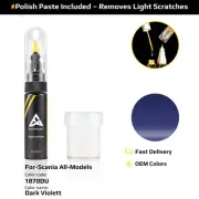 Touch Up Paint For Scania All Models 1870DU Dark Violett With Polish Paste