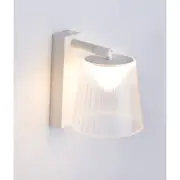 CHESTER Wall Light Interior Surface Mounted Adjustable 6W Slant Clear PS Shade 3000K with White 402LM