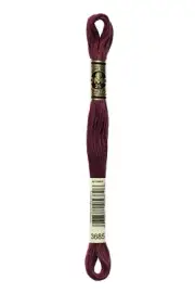 DMC - Color # 3685 - (Bramble) -- Embroidery Floss -- Per Skein