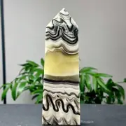 102G Natural Yellow Calcite Tower Mineral Polished Crystal Energy Healing