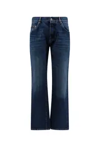 在飛比找ZALORA購物網優惠-Cotton jeans with back logo pa