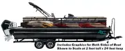 Bald Eagle American Flag Wood Graphic Kit Decal Fishing Boat Wrap Vinyl Pontoon