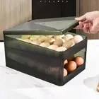 Automatic rolling eggs Holder Storage Box Drawer Clear for Refrigerator