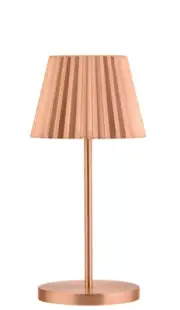 LED Cordless Lamp Copper Dominica Utopia Illumina Lighting Restaurant