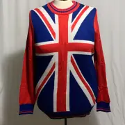 Ugly Christmas Sweater UK Jumper Union Jack Flag Tipsy Elves MENS Womens XL