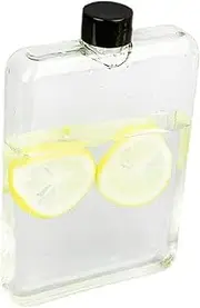Flat Clear Water Flat Thin Drinking Spottilla for Flat Transparent Bottle -Water Bottle Jumping for Work Travel Travel Camping Travel for Kids Kids Kids