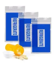 1000 Refrigerate Bags Clear 6 x 9 Zip Locked Blue Printed Bags