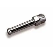 Holley Fuel Line 5/8-18 Inch Inverted Flare Straight Fits 3/8 Inch Hose - Chrome, HO34-21