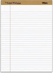 PAD,LGL RL,LTR,12/DZ,WHT