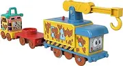 Fisher-Price Thomas & Friends Fix ‘em Up Friends Motorized Vehicle Set with Toy Train Engine and Crane for Kids Ages 3 Years and up, Multicolored (HHN43)