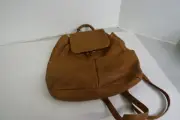 NWT TIGNANELLO Pebbled Leather Backpack Purse Adjustable cognac brown