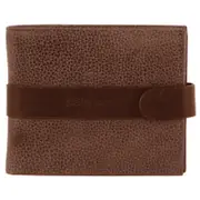 Pierre Cardin Mens Rfid Leather Tab Wallet Brown Wallets