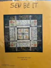 SUMMER Sew Be It Quilt Pattern Pieced & Applique Tiger Lily Gaillardia SBI1102