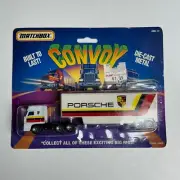 Matchbox Convoy Porsche Semi Truck & Trailer 1991 Die Cast CY100/D: NOS