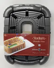 Nordic Ware Stadium Bundt Cake Pan - 10 Cup Capacity Soccer/Futbol/Football