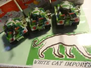 3 X SMALL TIN CLOCKWORK WINDUP BATTLE TANKS NEW IN BOX