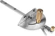 WEN Steel and Brass Premium Miter Gauge, 27 Angle Stops for Table Saws, Router Tables, Band Saws, and Woodworking Tools (WA1401)