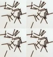 Dollhouse Miniatures 1:12 Scale Mini Nails, 3/8 Inch, Black, 100/Pk #CLA05669