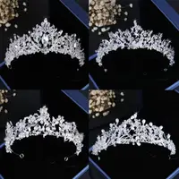 在飛比找樂天市場購物網優惠-高端新娘皇冠2022新款奢華公主王冠水晶串珠婚紗配飾頭飾發飾