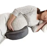 Catzon Pregnancy Wedge Pillow Dual-Sided Memory Foam Support Belly Back Knees