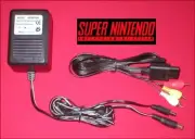 Power Cord AC Adapter Power Supply & AV Cable for the Super Nintendo SNES System