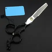 Hair Cutting Scissors, 6 inch Professional Japan 440c Black Dragon Handle Hair Scissors Set Cutting Barber Haircut thinning Shears Hairdressing Scissors