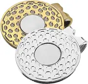 Yardwe 2Pcs Golf Hat Clips Decorative Ball Marker Accessories Portable Visor Adornment Durable Markers for Quick Access The Course