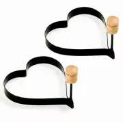 Norpro Nonstick Heart Pancake/Egg Rings 2 Piece Set