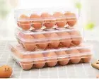 Storage Box Egg Refrigerator Container Holder Eggs Food Plastic Case Tray Fridge