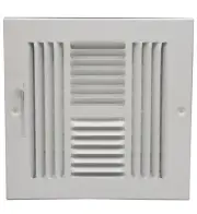 ProSelect PS4WWML1414100 14" x 14" Wall / Ceiling Register - White