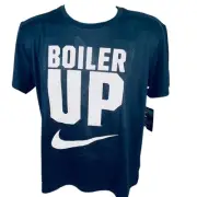 NWT Nike Boiler Up Swoosh Tee Shirt Dri Fit Graphic Print Black Womens Medium