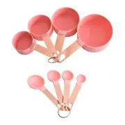 Set of 4 Measuring Scoops/Cups Set Stainless Steel Metal Measuring Teaspoons/Cup