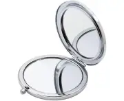 Magnifying Compact Mirror for Purses ,Folding Mini Pocket Double Sided Travel Makeup Mirror,Perfect for Purse, Pocket and Travel