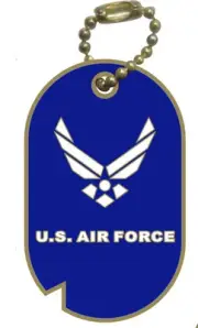 Wholesale Air Force 12 United States Air Force Dog Tag Lapel Hat Pins USA SHIP