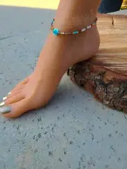 Whimsy | Beaded Anklet | colorful | Lobster clasp | Handmade