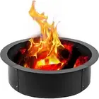 Outdoor Fire Pit Ring 106cm BBQ Table Grill Wood Burning Fireplace for Garden