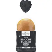 Toscano Brioche Burger Buns 4 pack