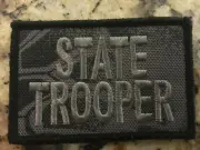 VELCRO® BRAND Fastener Morale HOOK PATCH State Trooper Kryptek Typhoon 3x2"