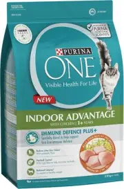 PURINA ONE Adult Indoor Chicken Dry Cat Food 2.8kg - Nutrition for Indoor Cats,