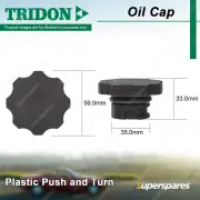 Tridon Oil Cap for Holden Commodore VE VF VG VN VP VR VS VT VU VX VY VZ Monaro